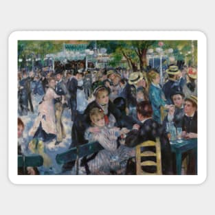 Dance at Le Moulin de la Galette by Auguste Renoir Sticker